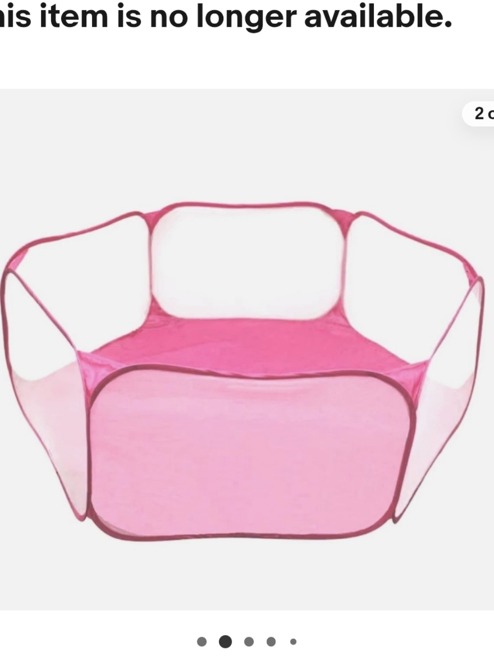 Pink Foldable  Pet Playpen Playyard NWOT